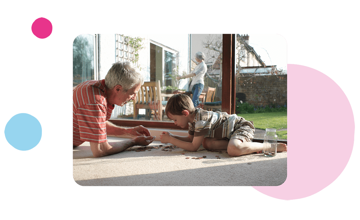 Image of two people playing a jigsaw